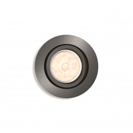 Foco Empotrable Philips Donegal Circular Plateado GU10 - Imagen 2