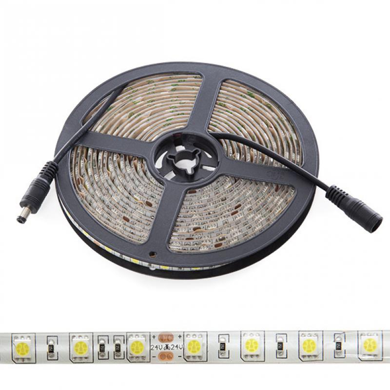 Tira Led 300 x SMD5050 60W 24VDC IP65 Blanco Cálido 2300K - Imagen 1