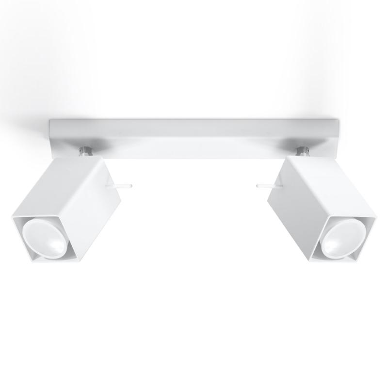 Lámpara Techo "MERIDA" Blanco IP20 Pantalla Orientable 2xGU10 Sin Bombilla [SOL-SL.0096] - Imagen 1