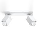 Lámpara Techo "MERIDA" Blanco IP20 Pantalla Orientable 2xGU10 Sin Bombilla [SOL-SL.0096] - Imagen 1