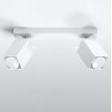 Lámpara Techo "MERIDA" Blanco IP20 Pantalla Orientable 2xGU10 Sin Bombilla [SOL-SL.0096] - Imagen 2