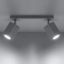 Lámpara Techo "MERIDA" Blanco IP20 Pantalla Orientable 2xGU10 Sin Bombilla [SOL-SL.0096] - Imagen 3
