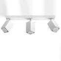 Lámpara Techo "MERIDA" Blanco IP20 Pantalla Orientable 3xGU10 Sin Bombilla [SOL-SL.0097] - Imagen 1
