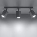 Lámpara Techo "MERIDA" Blanco IP20 Pantalla Orientable 3xGU10 Sin Bombilla [SOL-SL.0097] - Imagen 3