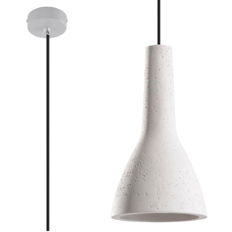 Lámpara Colgante "EMPOLI" Blanco IP20 Cable Ajustable 1xE27 Sin Bombilla [SOL-SL.0280] - Imagen 1