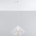 Lámpara Colgante "UMBERTO" Blanco IP20 Cable Ajustable 1xE27 Sin Bombilla [SOL-SL.0293] - Imagen 2
