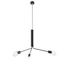 Lámpara Techo "DUOMO" Negro IP20 Cable Ajustable 3xE27 Sin Bombilla [SOL-SL.0303] - Imagen 1