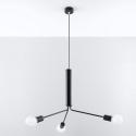 Lámpara Techo "DUOMO" Negro IP20 Cable Ajustable 3xE27 Sin Bombilla [SOL-SL.0303] - Imagen 2