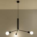Lámpara Techo "DUOMO" Negro IP20 Cable Ajustable 3xE27 Sin Bombilla [SOL-SL.0303] - Imagen 3