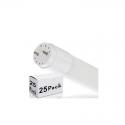 Pack 25 Tubo LED Cristal T8 60Cm 9W 900Lm Conexión un Extremo - Imagen 1