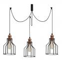 Lámpara Colgante "Alacati" Negro 3 x E 27 Sin Bombilla [OPV-525NOR1498] - Imagen 3