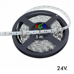 Tira LED RGB Flexible Interior 14.4W*5m - 24V
