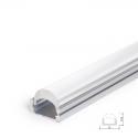 Perfíl Aluminio para Tira LED Difusor Transparente LLE-ALP001-RL x 2M - Imagen 4