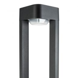 Lámpara Pie LED Exterior IP54 120x600mm 10W Negra Aluminio + PC [SL16-081B_B-WW] - Imagen 2