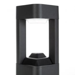 Lámpara Pie LED Exterior IP54 120x300mm 10W Negra Aluminio + PC [SL16-080A_B-WW] - Imagen 2