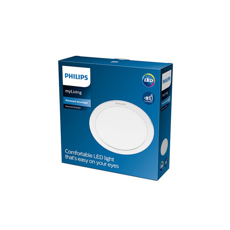 Downlight LED Philips "Diamond Cut" Circular 17W 1500Lm Blanco 3000K [PH-915005813031] - Imagen 1