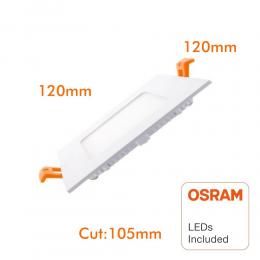 Placa Slim LED Cuadrada 8W - OSRAM CHIP DURIS E 2835 - Imagen 2