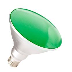 Lámpara PAR38 LED 11W Luz Verde - 120º E27 IP65