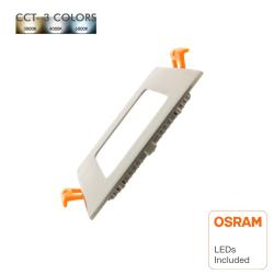 Placa LED Slim Circular 5W Acero Inox - CCT - OSRAM CHIP DURIS E 2835