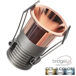 Empotrable LED 5W Rosa Oro Bridgelux Chip - 40° - UGR11- CCT - Imagen 1