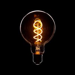 Bombilla LED E27 4W 380Lm 2000ºK Filamento G95 30.000H [WR-G95-4W-R-SG] - Imagen 2