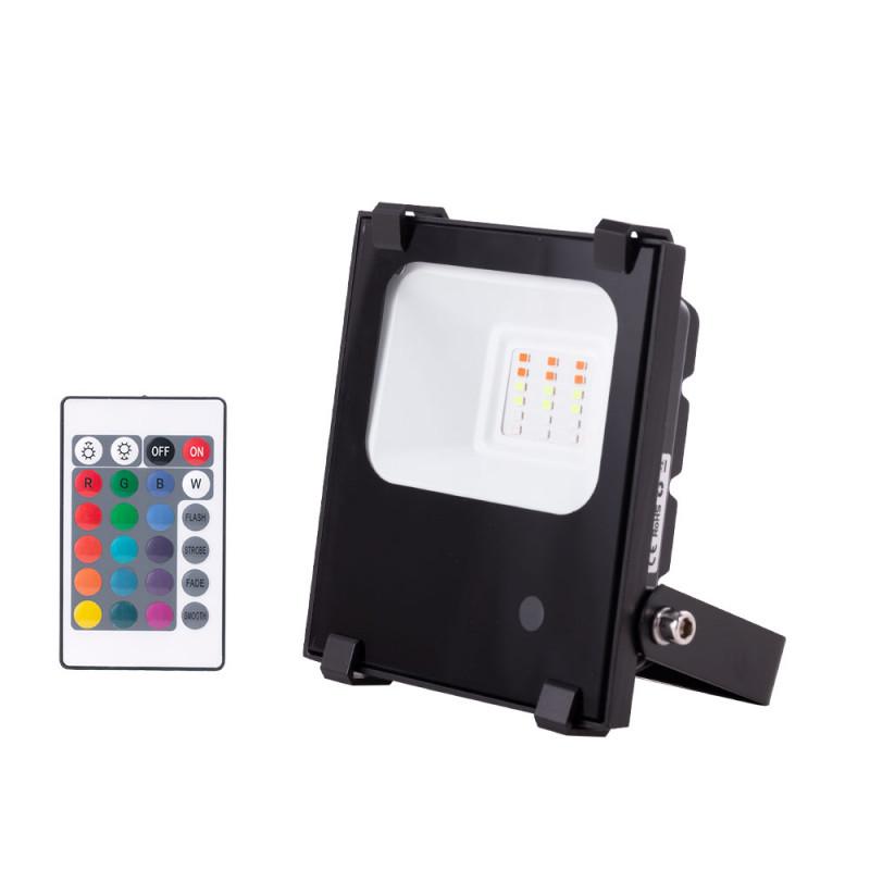 Foco Proyector LED 10W IP65 Mando a Distancia RGB 30.000H [1916-NS-HVFL10W-F-RGB] - Imagen 1