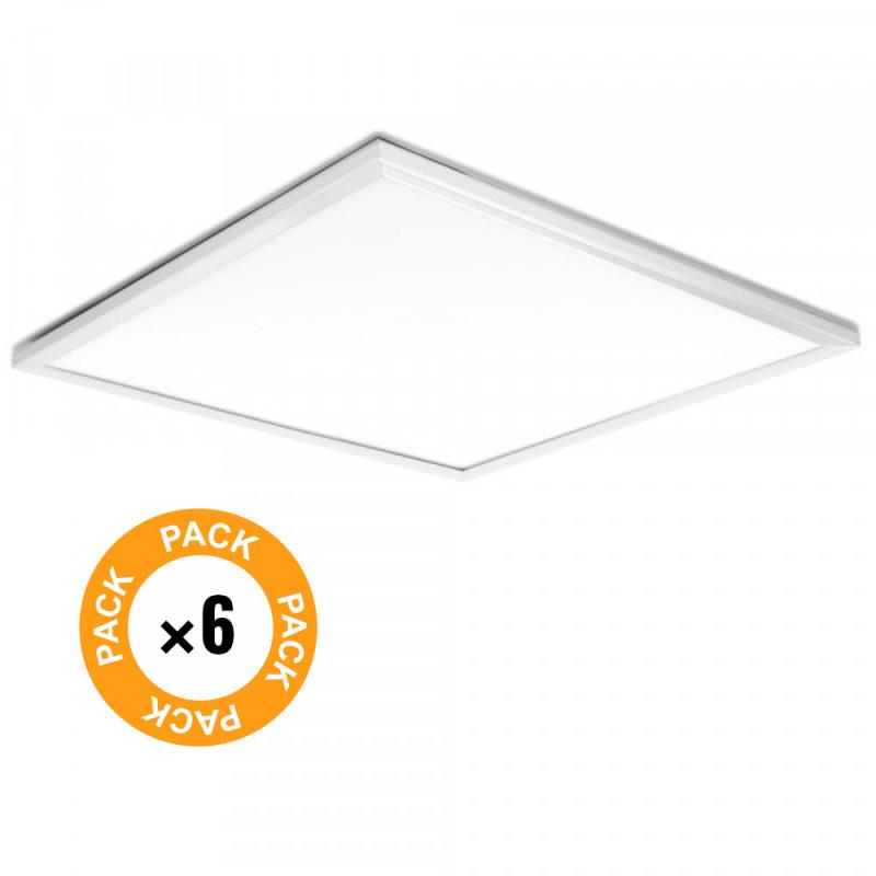 Pack 6 Panel LED 40W 4.000Lm 6000ºK 60x60Cm Enrejado UGR19 30.000H [HO-PG-600x600-40W-CW-PK6] - Imagen 1