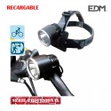 Linterna 1 LED COB 10W 800Lm Profesional. Funcion Frontal/Bicicleta. Recargable [E3-36110]