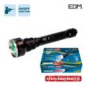 Linterna Tubular 3 Leds T6 30W 2400Lm 1 Funcion. Especial Caza. Alcance 1000M. [E3-36152]