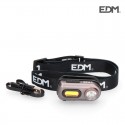 Linterna de Cabeza Frontal 2 Leds 3W+5W 400Lm Recargable. [E3-36416]