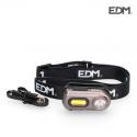 Linterna de Cabeza Frontal 2 Leds 3W+5W 400Lm Recargable. [E3-36416]