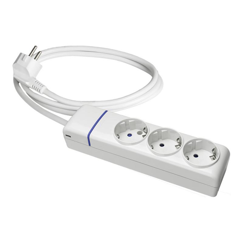 Base Múltiple 3 Tomas T/Tl 1.5M de Cable 8013P Solera [E3-41049]
