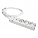 Base Múltiple 3 Tomas T/Tl con Interruptor Luminoso. 1.5M de Cable 8013Pil Solera [E3-41050]