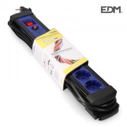 Base Multiple 6 Tomas con Protector+Interruptor 3 Mts [E3-41819]