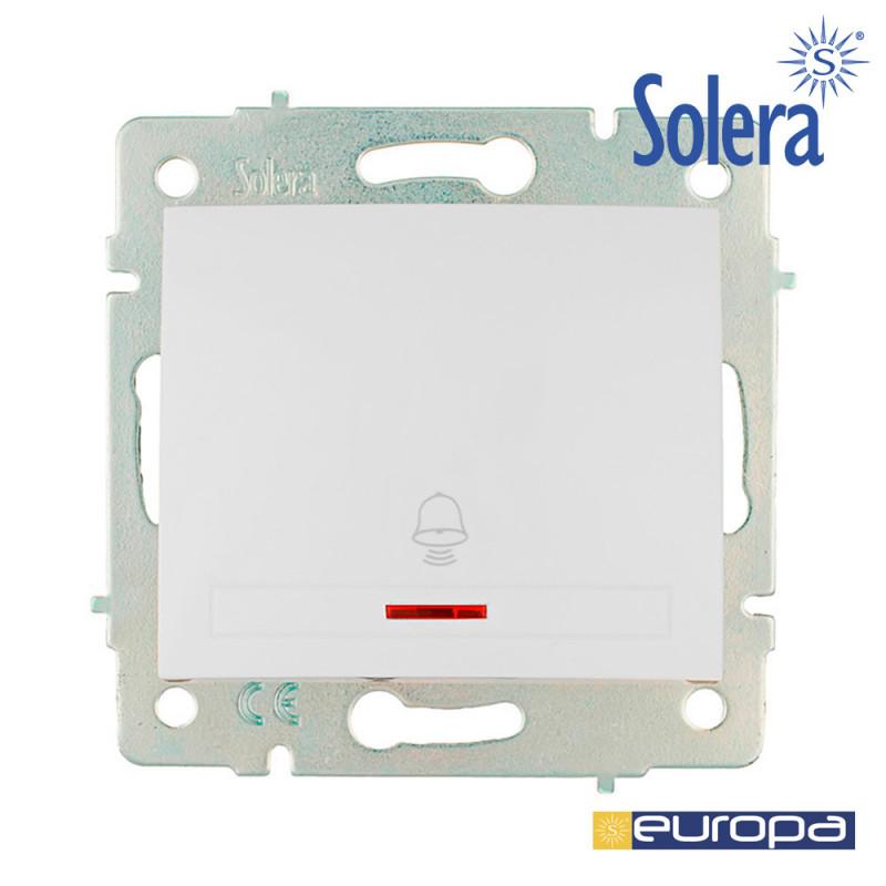 Pulsador Campana Luminoso 10A 250V Serie Europa Solera [E3-42906]