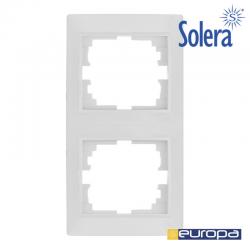 Marco Vertical para 2 Elementos Blanco .S.Europa Solera [E3-42946]