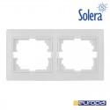 Marco para 2 Elementos Horizontal Blanco Serie Europa Solera [E3-42956]
