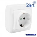 Base Bipolar con T/T Lateral Serie Mural Solera [E3-42985]