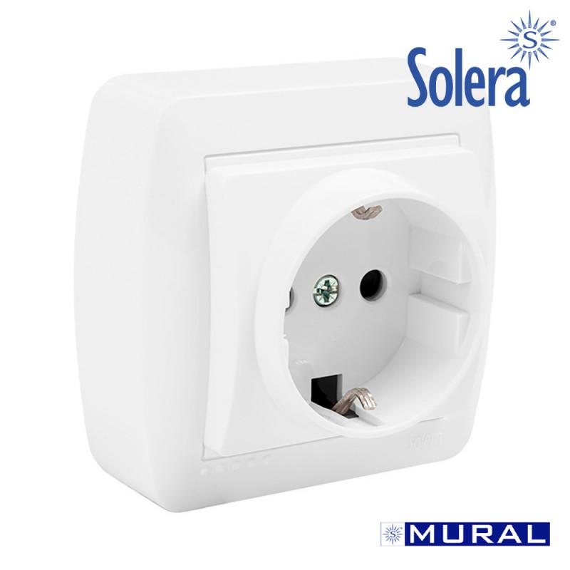 Base Bipolar con T/T Lateral Serie Mural Solera [E3-42985]