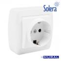 Base Bipolar con T/T Lateral Serie Mural Solera [E3-42985]