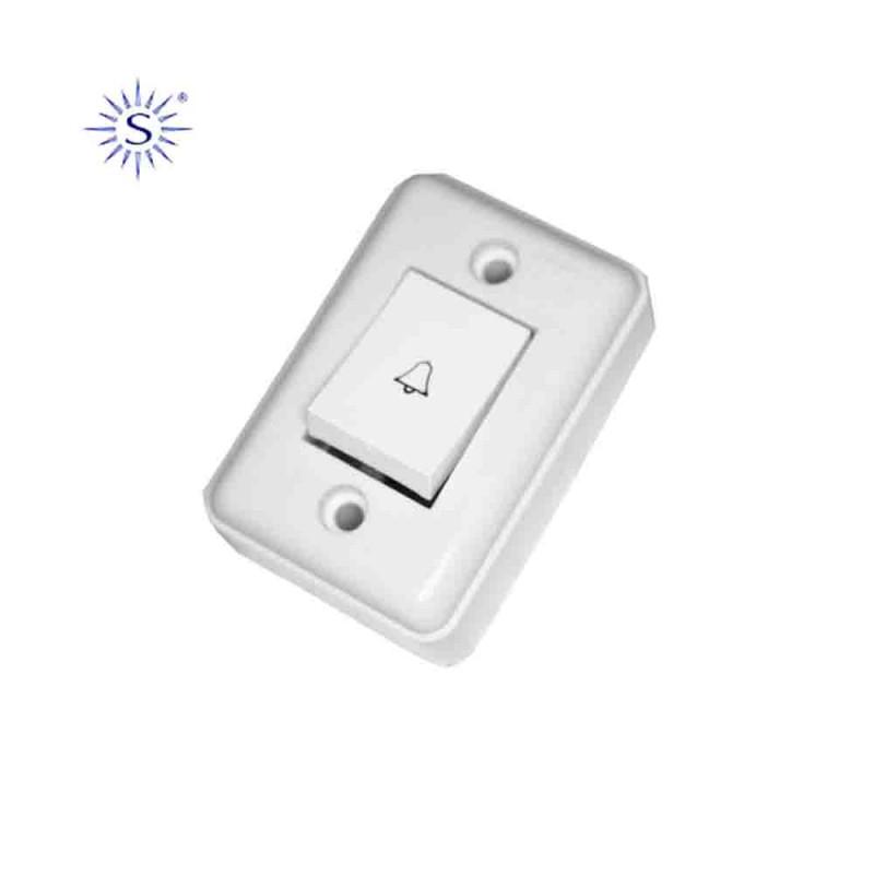 Pulsador Timbre Extraplano 6A 250 V Solera [E3-43004]
