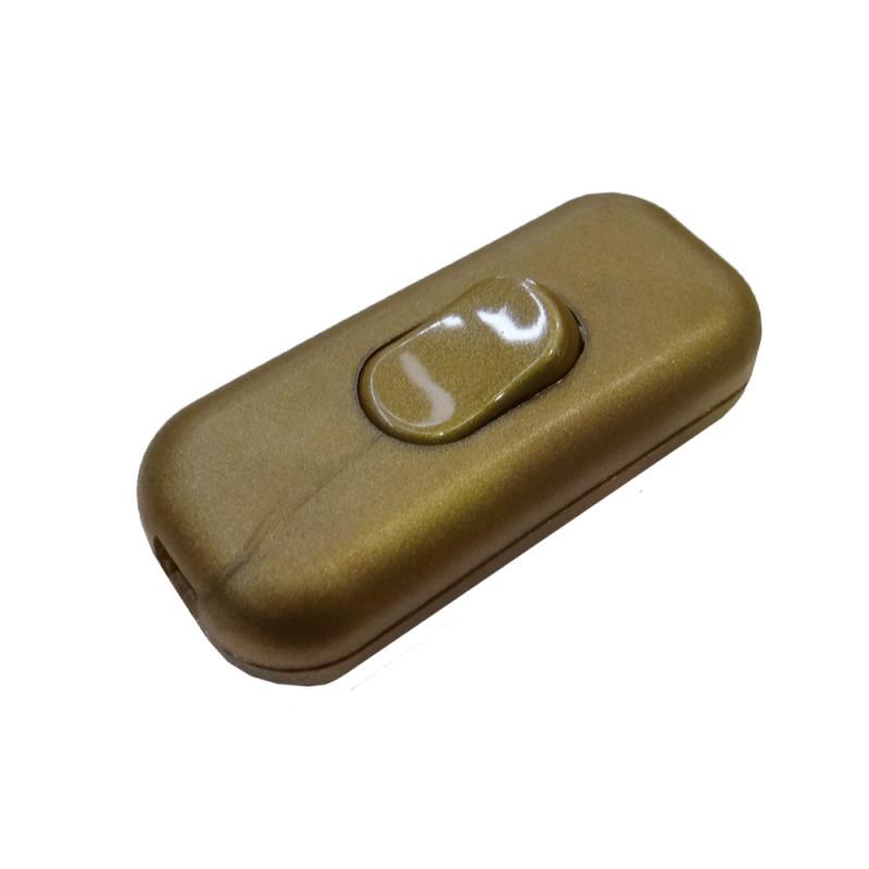 Interruptor Unipolar 2A Montado Oro [E3-45023]