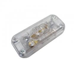 Interruptor Unipolar 2A Montado Transparente [E3-45024]
