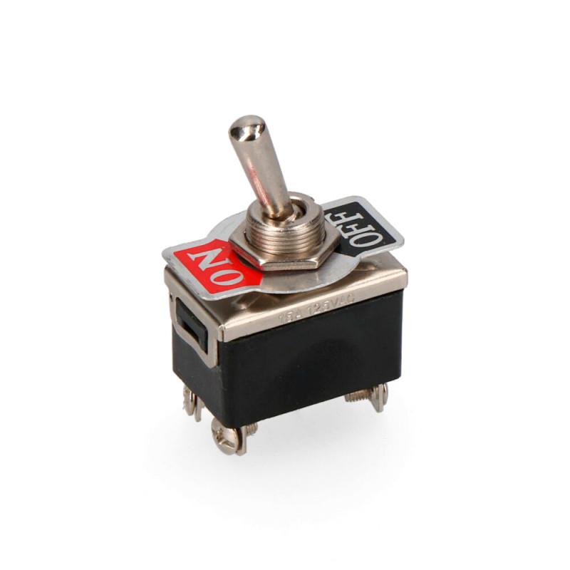 Interruptor Bipolar Rabillo Metalico 10A 250V [E3-45053]
