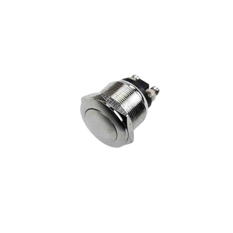 Pulsador Metalico 2A 250V Cromo [E3-45069]