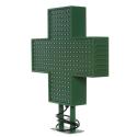 Cruz de Farmacia LED 500x500mm Verde IP65 Control Remoto - Imagen 1