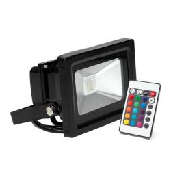 Foco Proyector LED IP65 20W RGB Mando a Distancia