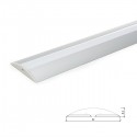 Perfíl Aluminio para Tira LED Difusor Opal LLE-ALP021 x 2M