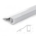 Perfíl Aluminio para Tira LED Instalación Paredes - Difusor Opal - Tira 1M - Imagen 1