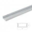 Perfíl Aluminio para Tira LED Doble - Difusor Opal 2M
